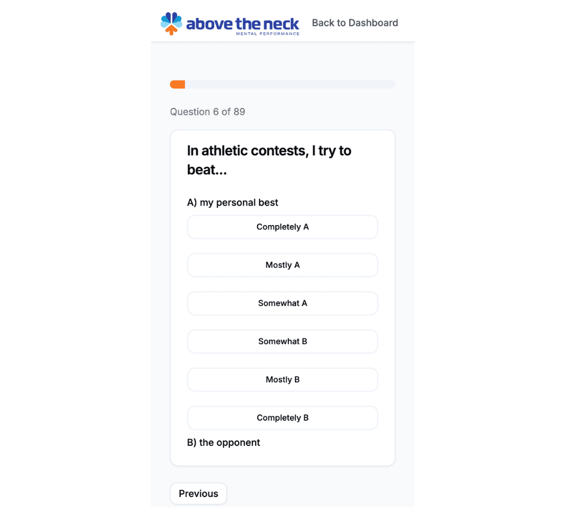 TAP Assessment on mobile device